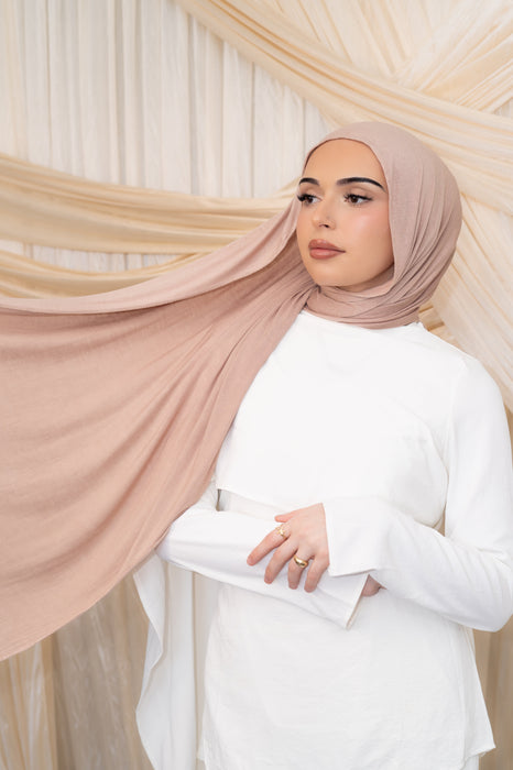 Sandstone Beige -Ultra Lightweight Cotton Jersey