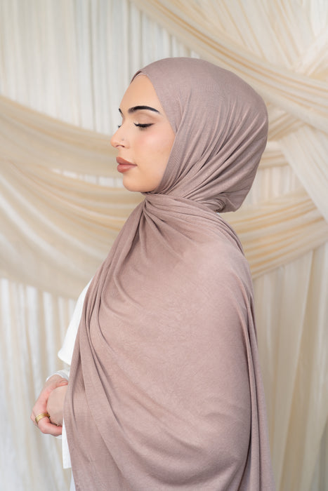 Sahara Taupe - Ultra Lightweight Cotton Jersey