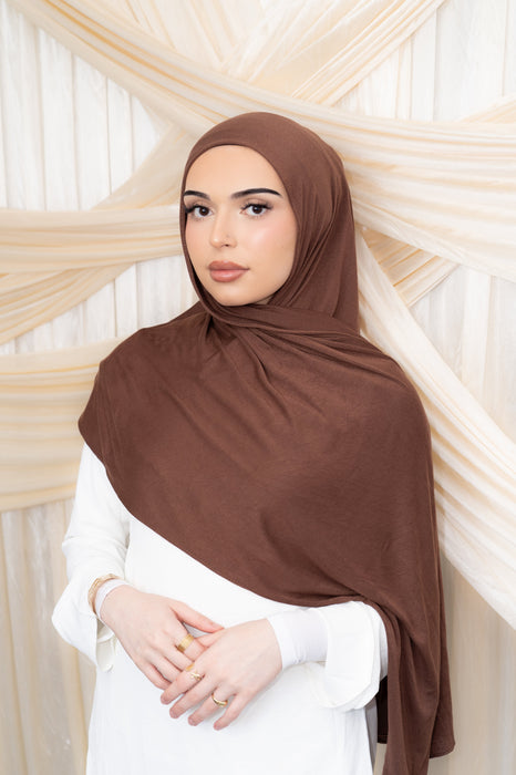 Deep Cocoa - Ultra Lightweight Cotton Jersey