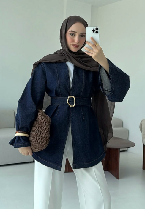 Mira Blue Denim Kimono